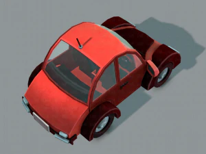 cartoon car 02 3D Model