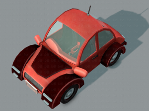 cartoon car 02 3D 모델