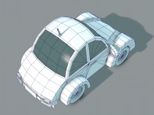 cartoon car 02 3D Model