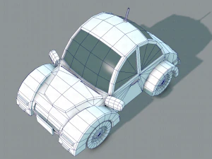 cartoon car 02 3D Model