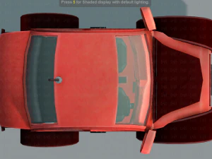 cartoon car 02 3D Model