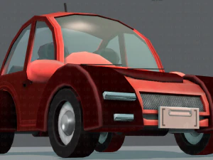 cartoon car 02 3D Model