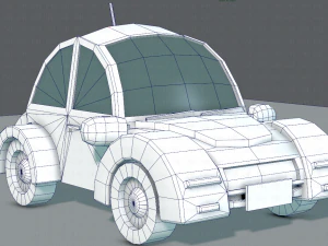 cartoon car 02 3D Model