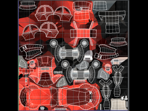 cartoon car 02 3D 모델