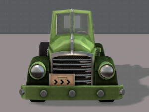pickup truck cartoon 3D 模型