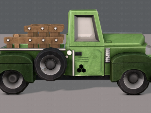pickup truck cartoon 3D 模型