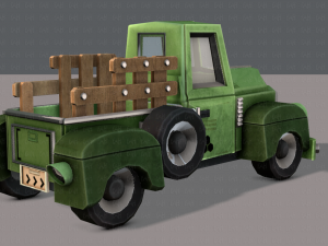 pickup truck cartoon 3D 模型