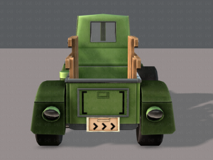 pickup truck cartoon 3D 模型