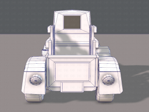 pickup truck cartoon 3D 模型