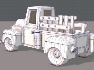 pickup truck cartoon 3D 模型