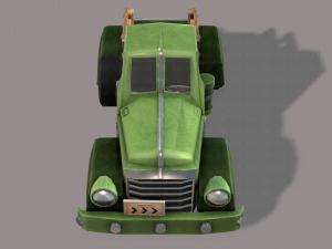 pickup truck cartoon 3D 模型