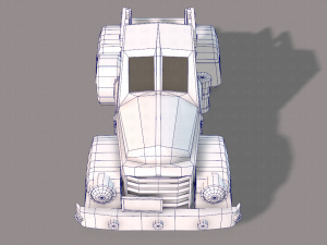 pickup truck cartoon 3D 模型