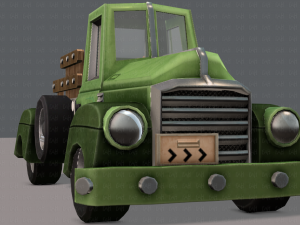 pickup truck cartoon 3D 模型