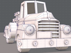 pickup truck cartoon 3D 模型