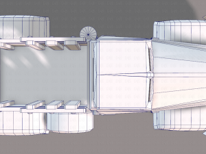 pickup truck cartoon 3D 模型