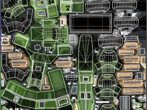 pickup truck cartoon 3D 模型