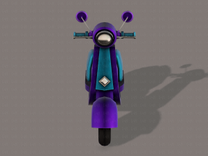 scooter cartoon Modelo 3D