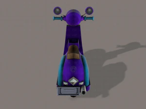 scooter cartoon 3D Model