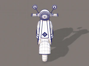 scooter cartoon 3D Model