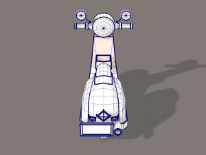 scooter cartoon Modelo 3D
