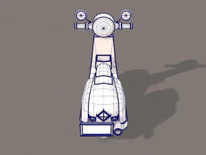 scooter cartoon 3D Model