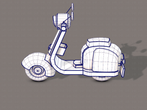 scooter cartoon Modelo 3D