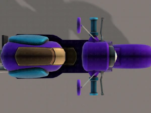 scooter cartoon 3D Model
