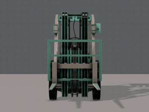forklift cartoon 3D Model