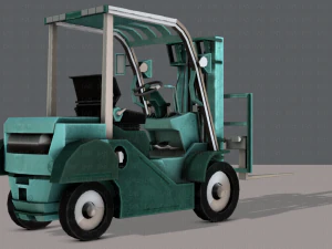 forklift cartoon 3D Model