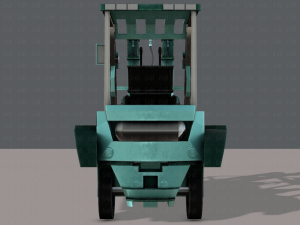 forklift cartoon Modèle 3D