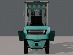 forklift cartoon 3D Model