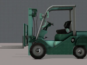 forklift cartoon 3D Model