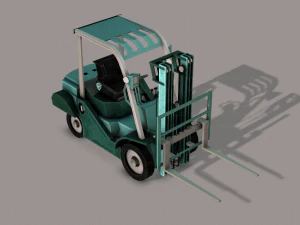 forklift cartoon 3D Model