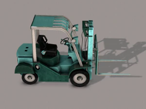 forklift cartoon 3D Model