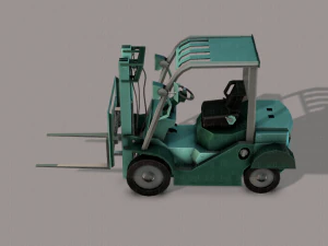 forklift cartoon 3D Model
