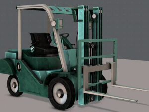 forklift cartoon 3D Model
