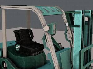 forklift cartoon 3D Model