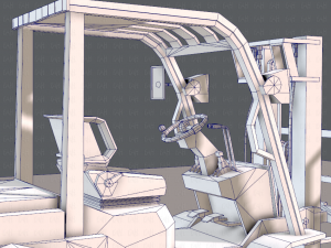 forklift cartoon Modèle 3D