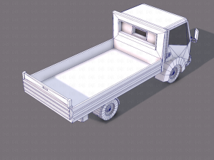 truck cartoon 3D Модель