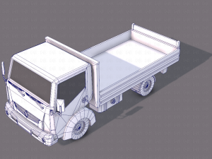 truck cartoon 3D Модель
