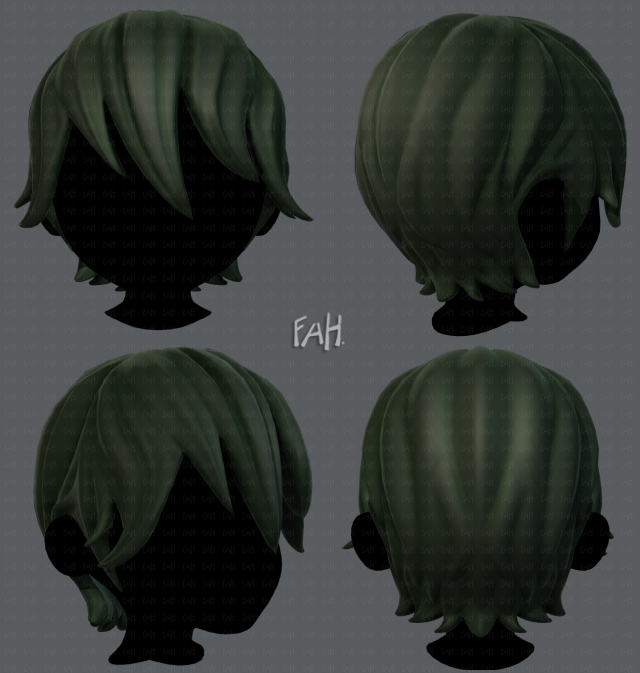3d hair style for boy v11 Modèle 3D .c4d .max .obj .3ds .fbx .stl .blend 