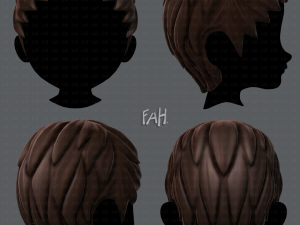 3d hair style for boy v12 3D Модель