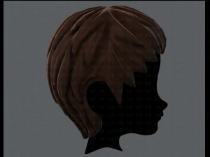 3d hair style for boy v12 3D Model