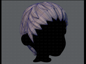 3d hair style for boy v12 3D Model
