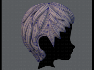 3d hair style for boy v12 3D Model