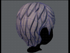 3d hair style for boy v12 3D Model
