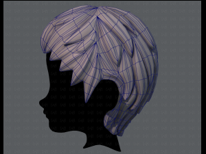 3d hair style for boy v12 3D Model
