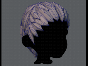3d hair style for boy v12 3D Model