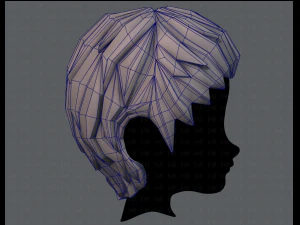 3d hair style for boy v12 3D Model