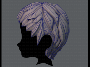 3d hair style for boy v12 3D Model